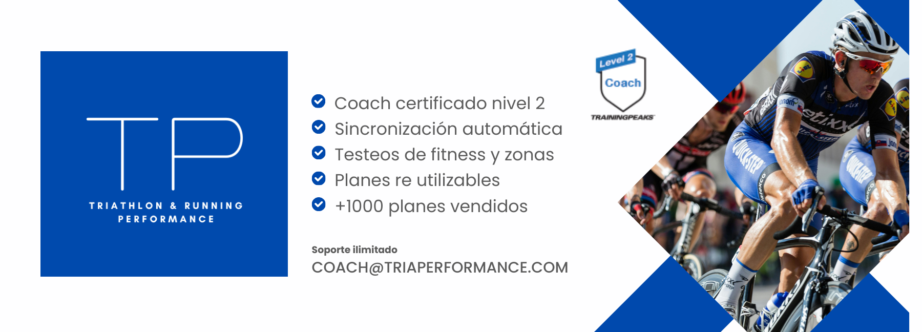 Triathlon & running performance - Tria Performance - Header Training Peaks